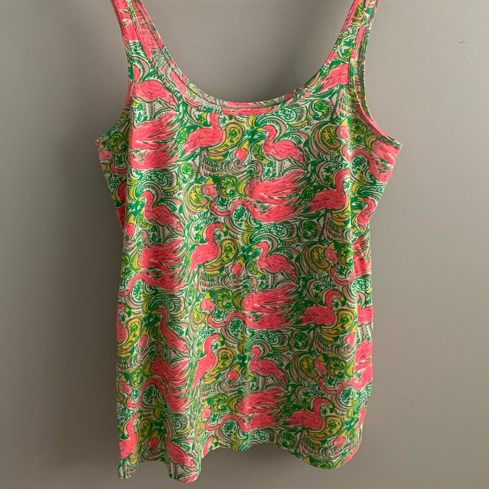 Lilly Pulitzer Flamingo Tank Top VGUC